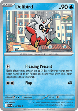 Delibird 018/5 — Chaos Rising (English Pokémon TCG card)