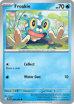 Froakie 020/5 — Chaos Rising (English Pokémon TCG card)