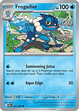 Frogadier 021/5 — Chaos Rising (English Pokémon TCG card)
