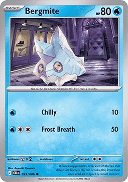 Bergmite 023/5 — Chaos Rising (English Pokémon TCG card)