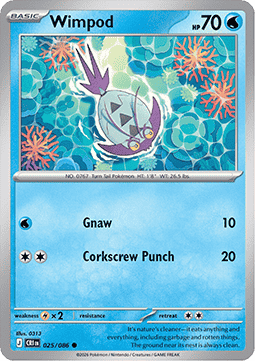 Wimpod 025/5 — Chaos Rising (English Pokémon TCG card)