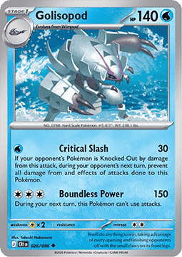 Golisopod 026/5 — Chaos Rising (English Pokémon TCG card)