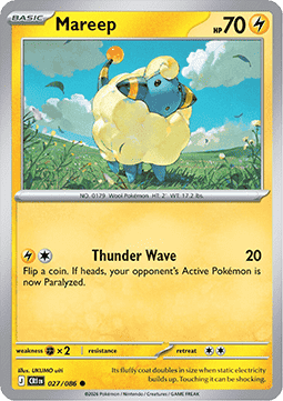 Mareep 027/5 — Chaos Rising (English Pokémon TCG card)