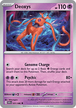 Deoxys 031/5 — Chaos Rising (English Pokémon TCG card)