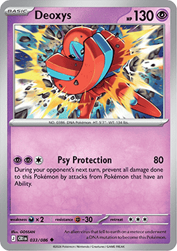 Deoxys 033/5 — Chaos Rising (English Pokémon TCG card)