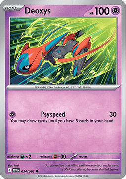 Deoxys 034/5 — Chaos Rising (English Pokémon TCG card)
