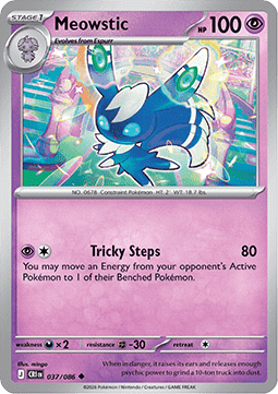 Meowstic 037/5 — Chaos Rising (English Pokémon TCG card)