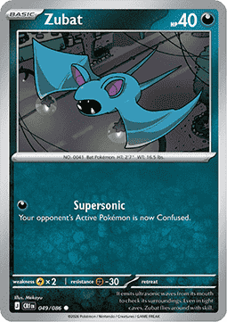 Zubat 049/5 — Chaos Rising (English Pokémon TCG card)