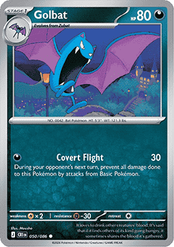 Golbat 050/5 — Chaos Rising (English Pokémon TCG card)