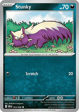 Stunky 053/5 — Chaos Rising (English Pokémon TCG card)