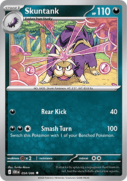 Skuntank 054/5 — Chaos Rising (English Pokémon TCG card)