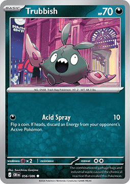 Trubbish 056/5 — Chaos Rising (English Pokémon TCG card)