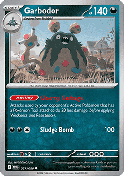 Garbodor 057/5 — Chaos Rising (English Pokémon TCG card)