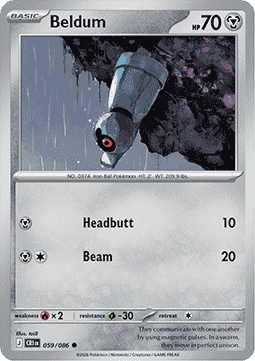 Beldum 059/5 — Chaos Rising (English Pokémon TCG card)
