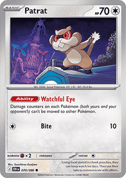 Patrat 070/5 — Chaos Rising (English Pokémon TCG card)