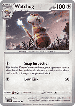 Watchog 071/5 — Chaos Rising (English Pokémon TCG card)