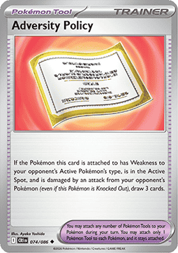 Adversity Policy 074/5 — Chaos Rising (English Pokémon TCG card)
