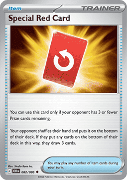 Special Red Card 082/5 — Chaos Rising (English Pokémon TCG card)