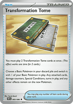 Transformation Tome 083/5 — Chaos Rising (English Pokémon TCG card)