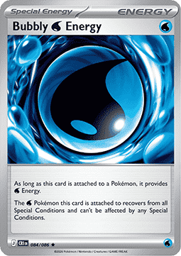 Bubbly Water Energy 084/5 — Chaos Rising (English Pokémon TCG card)