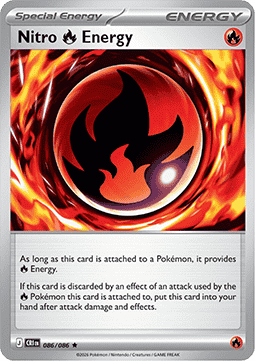 Nitro Fire Energy 086/5 — Chaos Rising (English Pokémon TCG card)