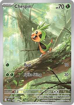 Chespin 087/5 — Chaos Rising (English Pokémon TCG card)