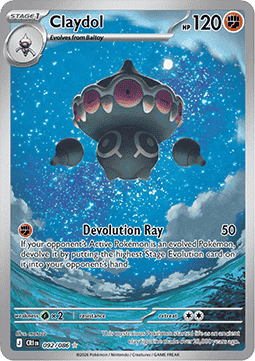 Claydol 092/5 — Chaos Rising (English Pokémon TCG card)