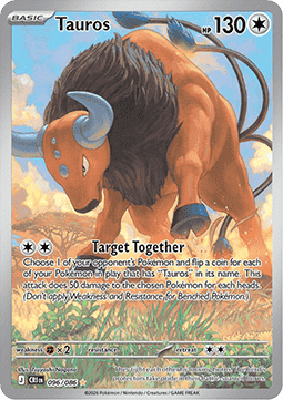 Tauros 096/5 — Chaos Rising (English Pokémon TCG card)