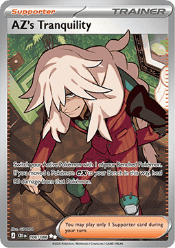 AZ's Tranquility 106/5 — Chaos Rising (English Pokémon TCG card)