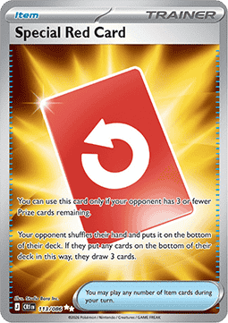 Special Red Card 113/5 — Chaos Rising (English Pokémon TCG card)