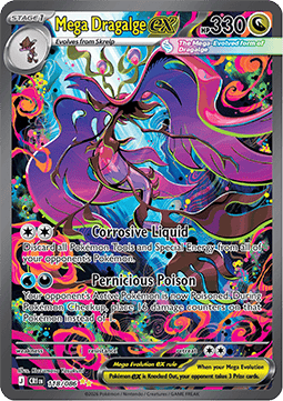 Mega Dragalge ex 118/5 — Chaos Rising (English Pokémon TCG card)
