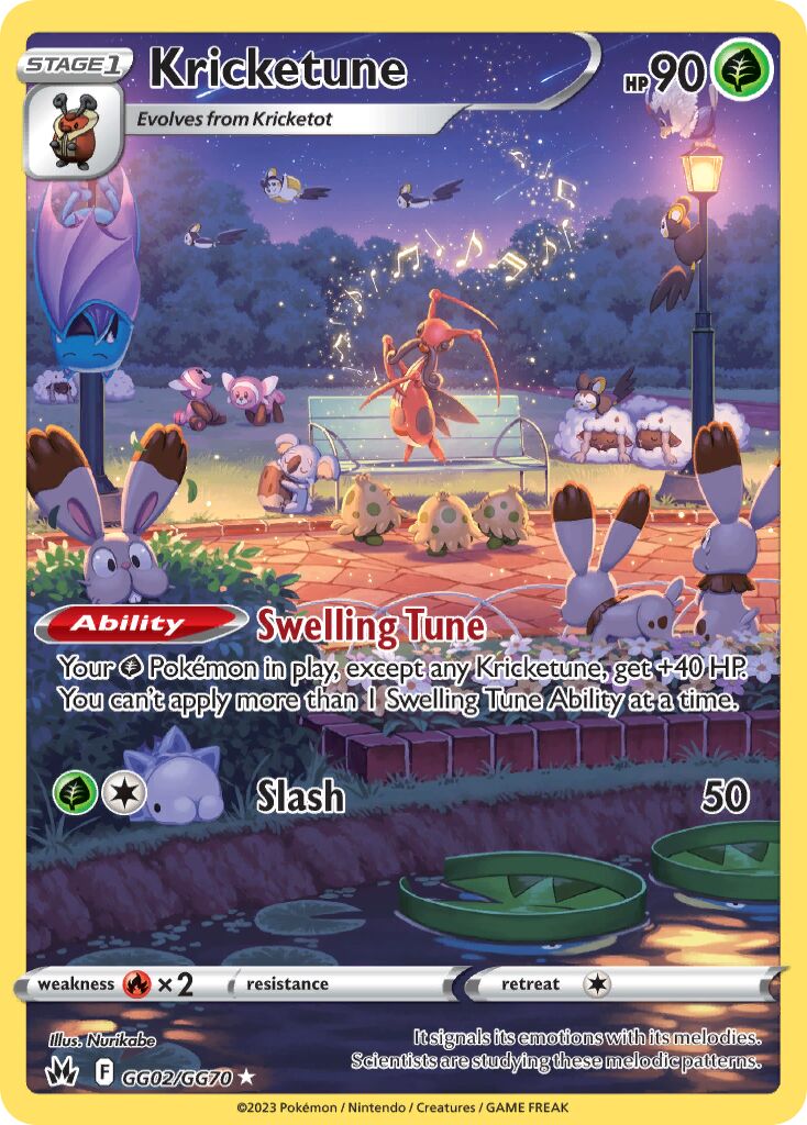 Kricketune 002 — Crown Zenith (Galarian Gallery) (English Pokémon TCG card)