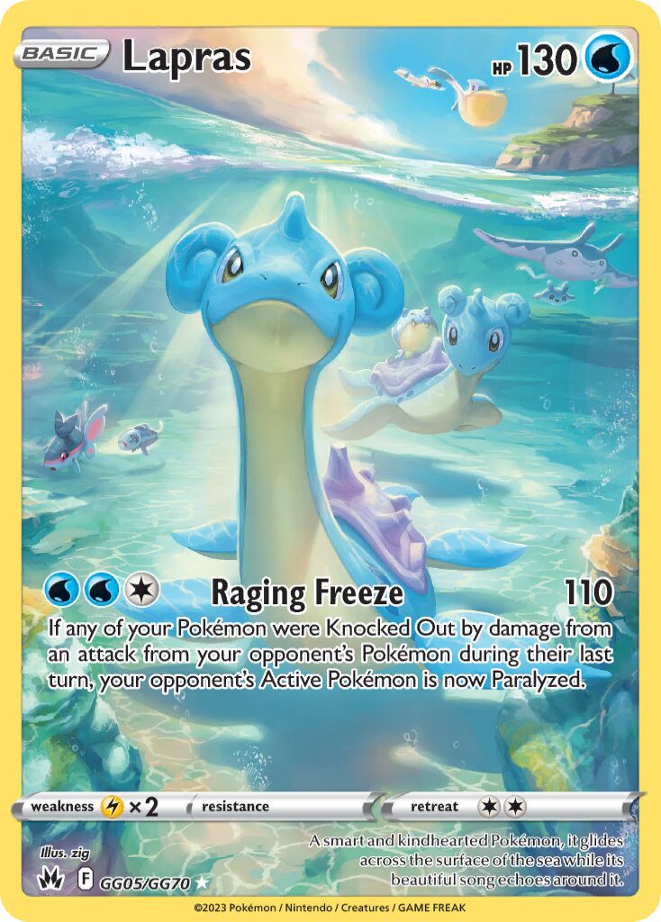 Lapras 005 — Crown Zenith (Galarian Gallery) (English Pokémon TCG card)