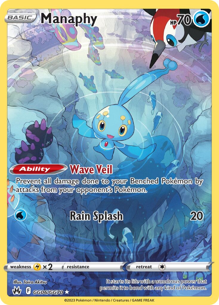 Manaphy 006 — Crown Zenith (Galarian Gallery) (English Pokémon TCG card)