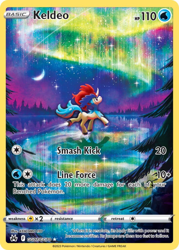 Keldeo 007 — Crown Zenith (Galarian Gallery) (English Pokémon TCG card)