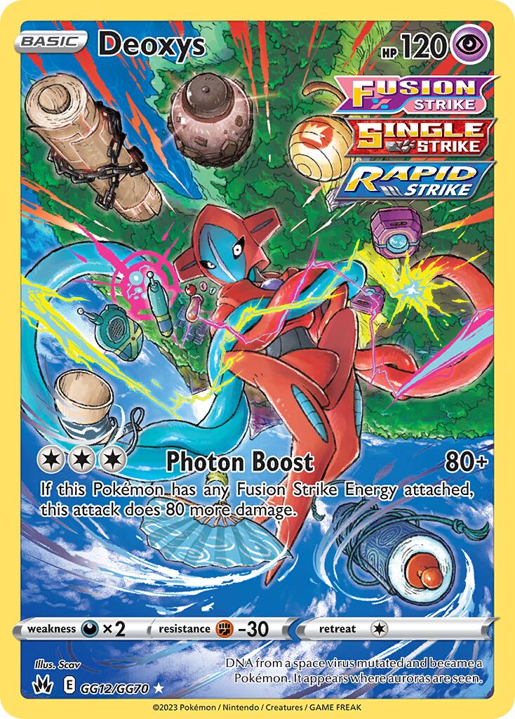 Deoxys 012 — Crown Zenith (Galarian Gallery) (English Pokémon TCG card)