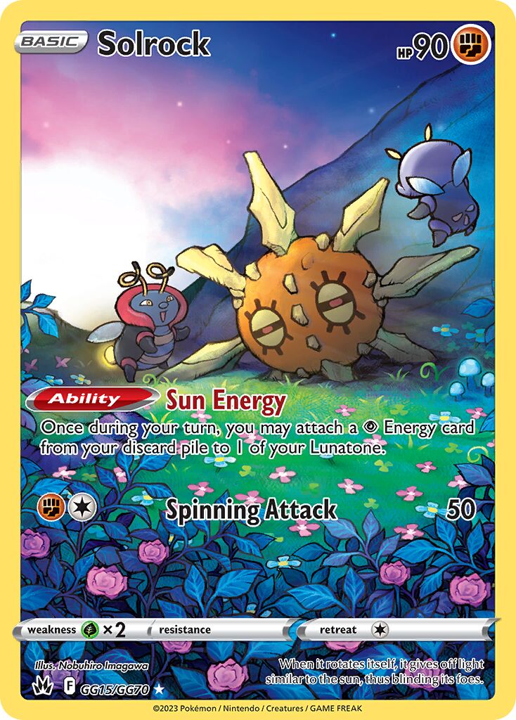 Solrock 015 — Crown Zenith (Galarian Gallery) (English Pokémon TCG card)