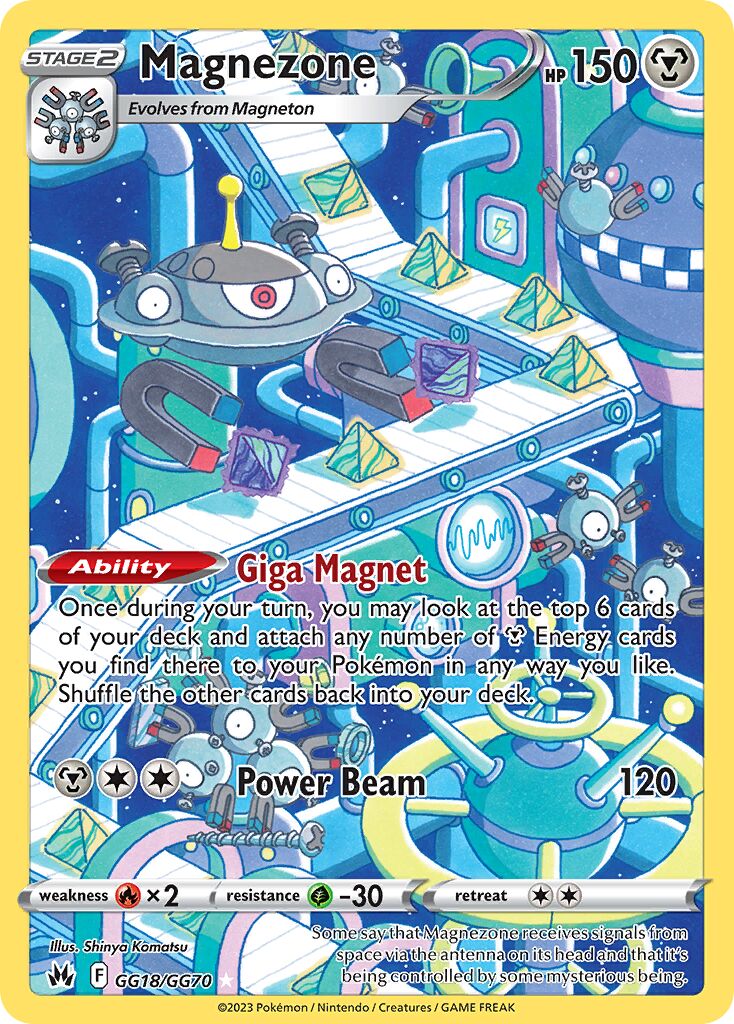 Magnezone 018 — Crown Zenith (Galarian Gallery) (English Pokémon TCG card)