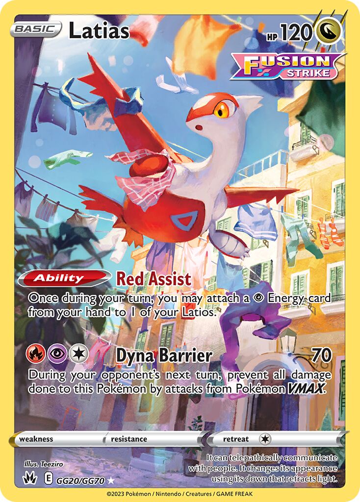 Latias 020 — Crown Zenith (Galarian Gallery) (English Pokémon TCG card)