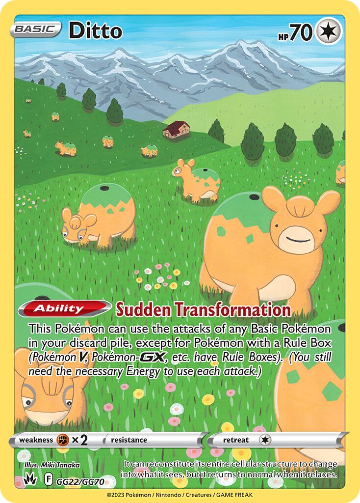 Ditto 022 — Crown Zenith (Galarian Gallery) (English Pokémon TCG card)
