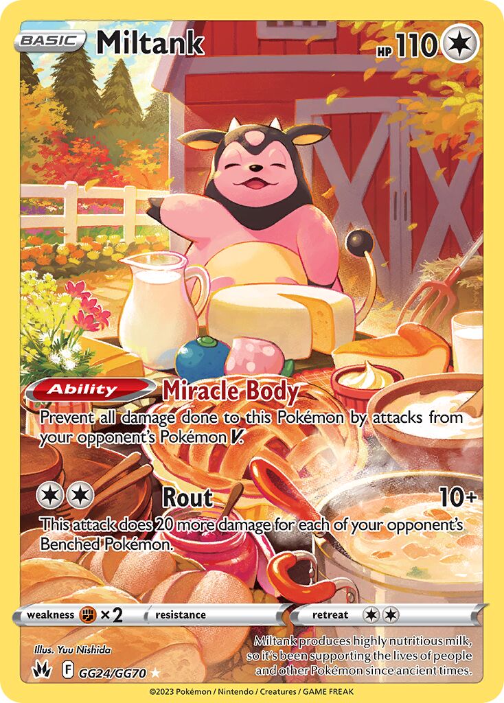 Miltank 024 — Crown Zenith (Galarian Gallery) (English Pokémon TCG card)