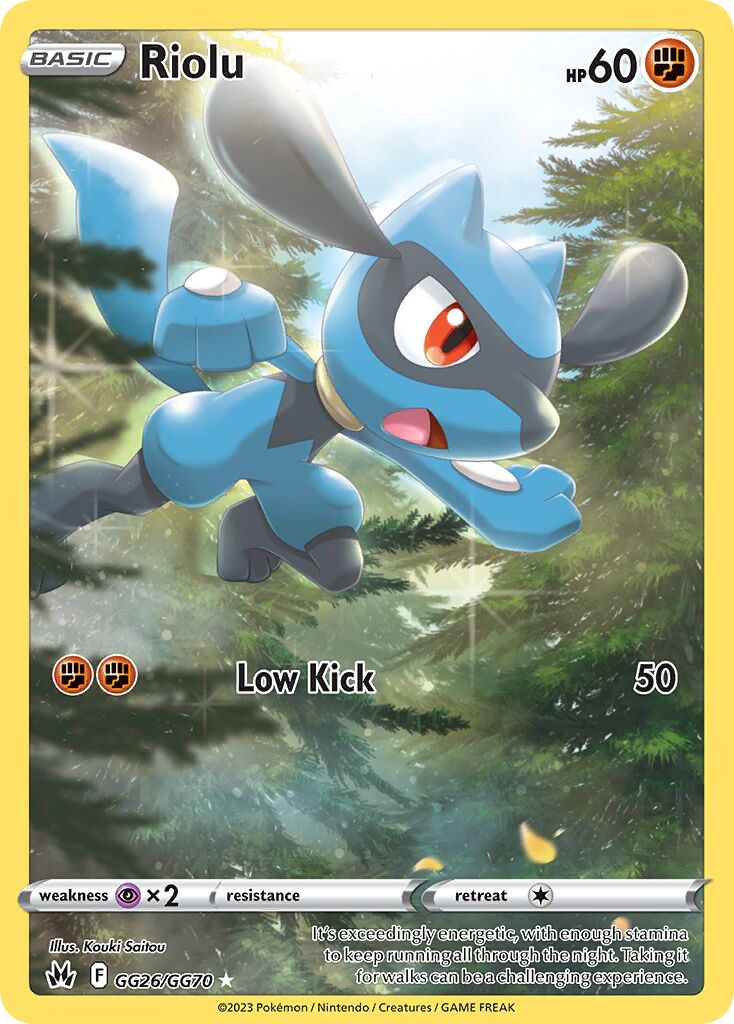 Riolu 026 — Crown Zenith (Galarian Gallery) (English Pokémon TCG card)