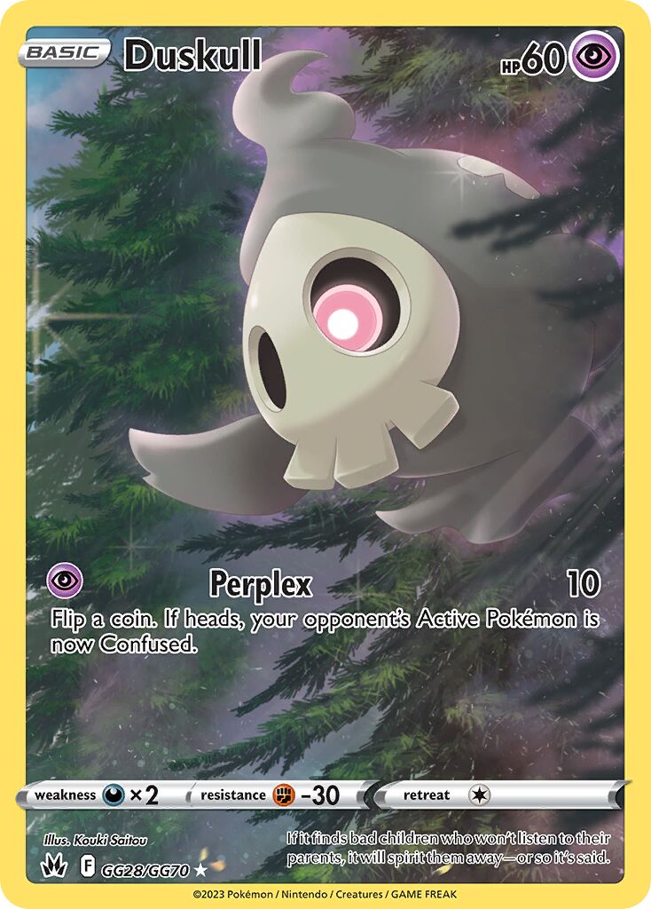 Duskull 028 — Crown Zenith (Galarian Gallery) (English Pokémon TCG card)