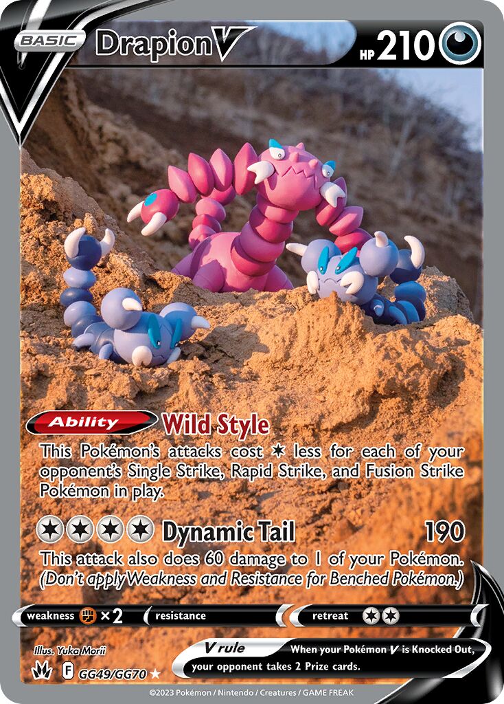 Drapion V 049 — Crown Zenith (Galarian Gallery) (English Pokémon TCG card)