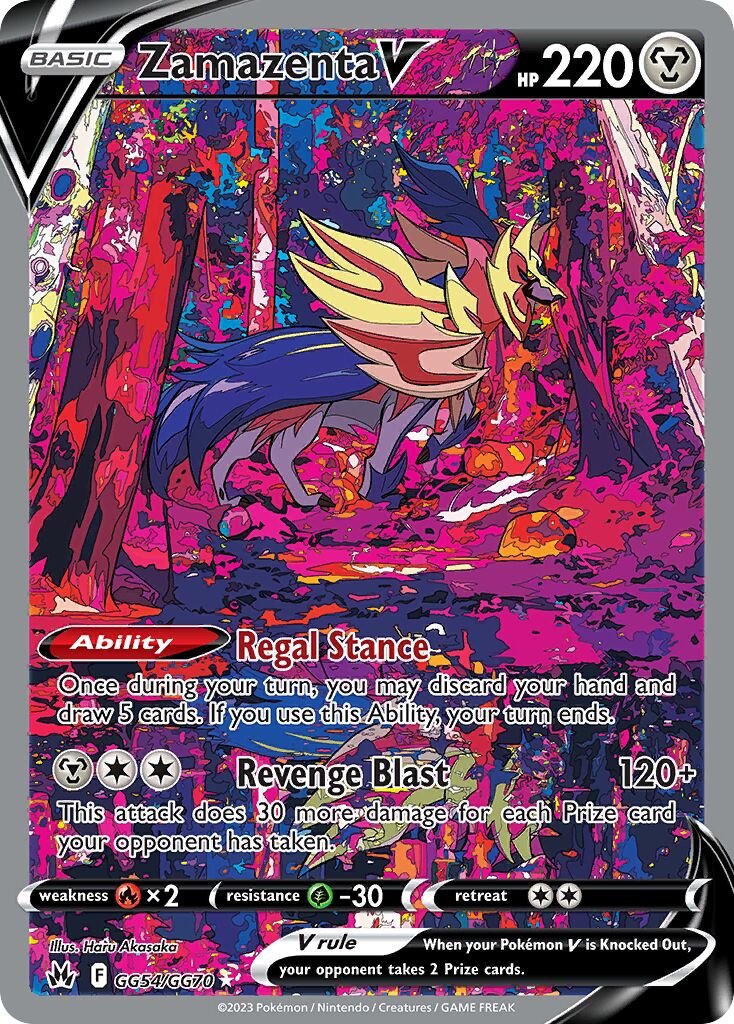 Zamazenta V 054 — Crown Zenith (Galarian Gallery) (English Pokémon TCG card)