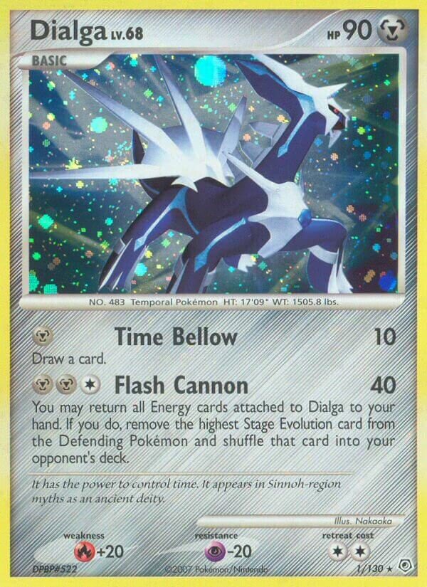 Dialga 001/130 — Diamond & Pearl (English Pokémon TCG card)