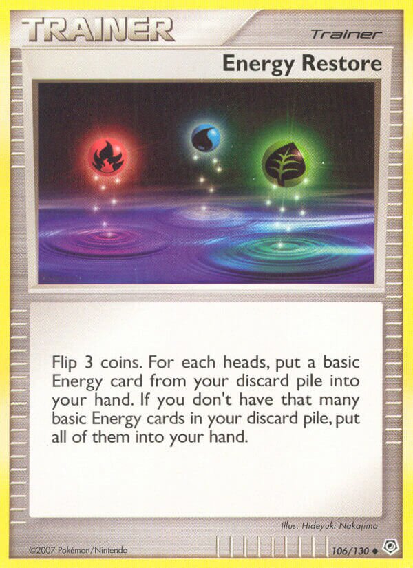 Energy Restore 106/130 — Diamond & Pearl (English Pokémon TCG card)
