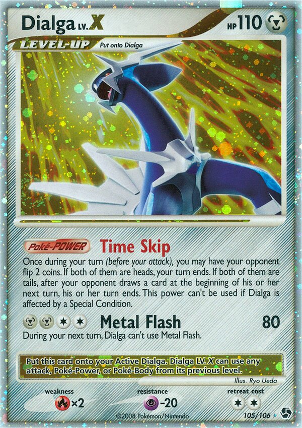Dialga LV.X 105/106 — Great Encounters (English Pokémon TCG card)