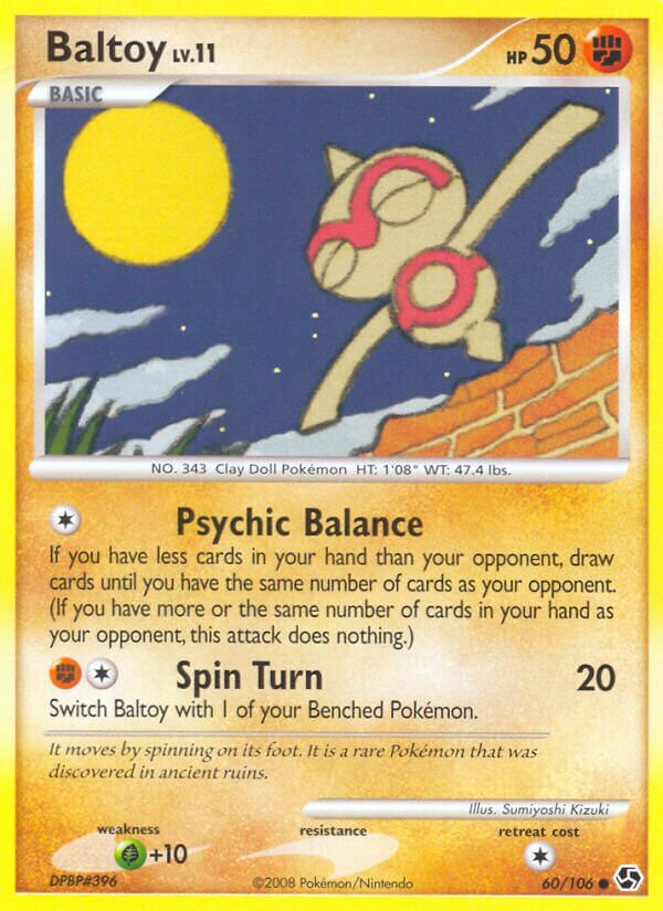 Baltoy 060/106 — Great Encounters (English Pokémon TCG card)