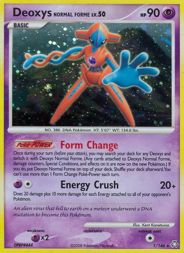 Deoxys Normal Forme 001/146 — Legends Awakened (English Pokémon TCG card)